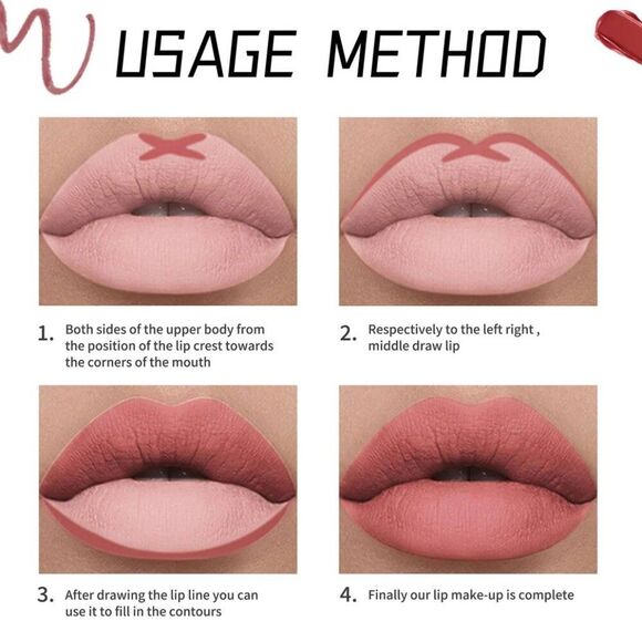 NEW Shcoety Silky Matte Temptation Lip Liner PICK A COLOR - Picture 4 of 5